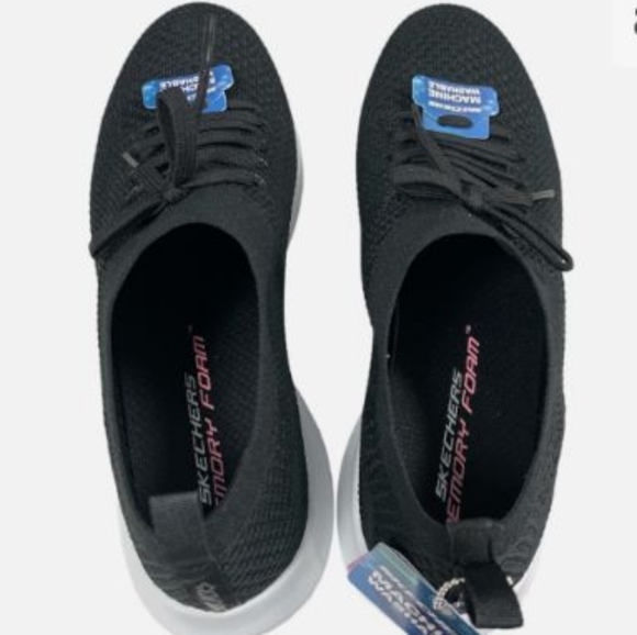 ❄️NWT BLACK SKECHERS GO WALK MACHINE WASHABLE COMFORT SHOES SIZE 9 - Picture 4 of 4